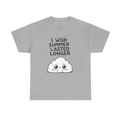 Baumwolle T-Shirt Unisex  - I wish summer lasted longer