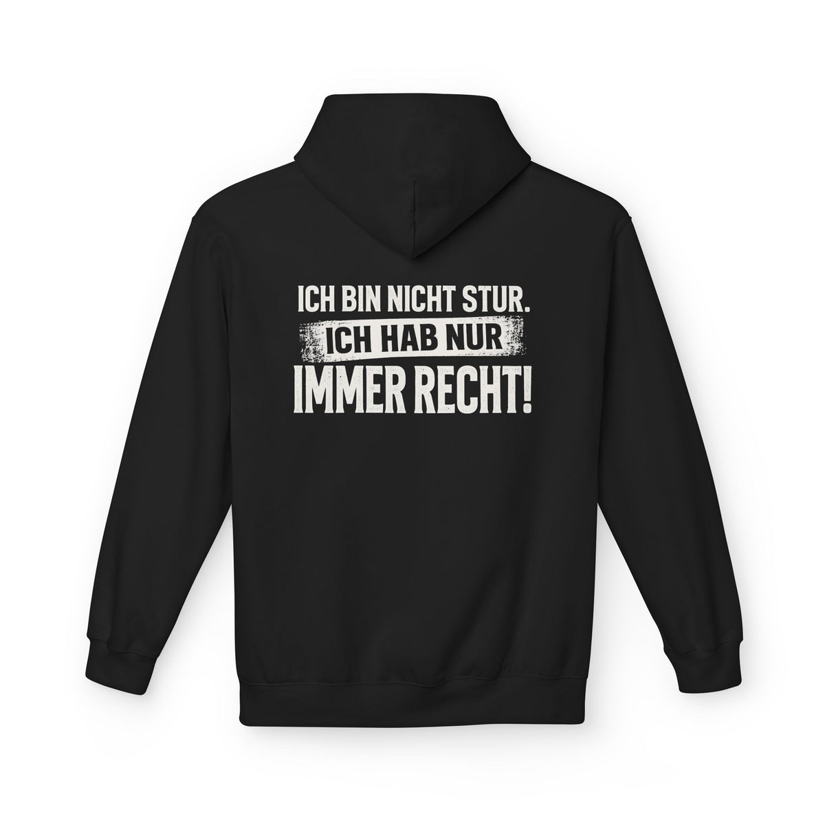 Softstyle Fleece Hoodie Unisex - Ich bin nicht stur