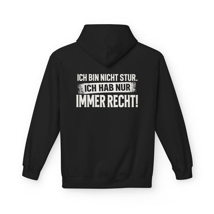 Softstyle Fleece Hoodie Unisex - Ich bin nicht stur