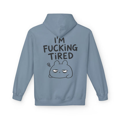 Softstyle Fleece Hoodie Unisex - I'm fcking tired