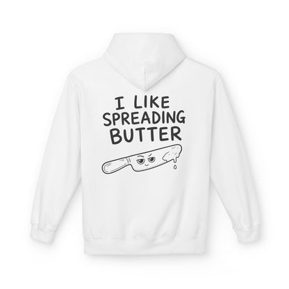 Softstyle Fleece Hoodie Unisex - I like spreading butter