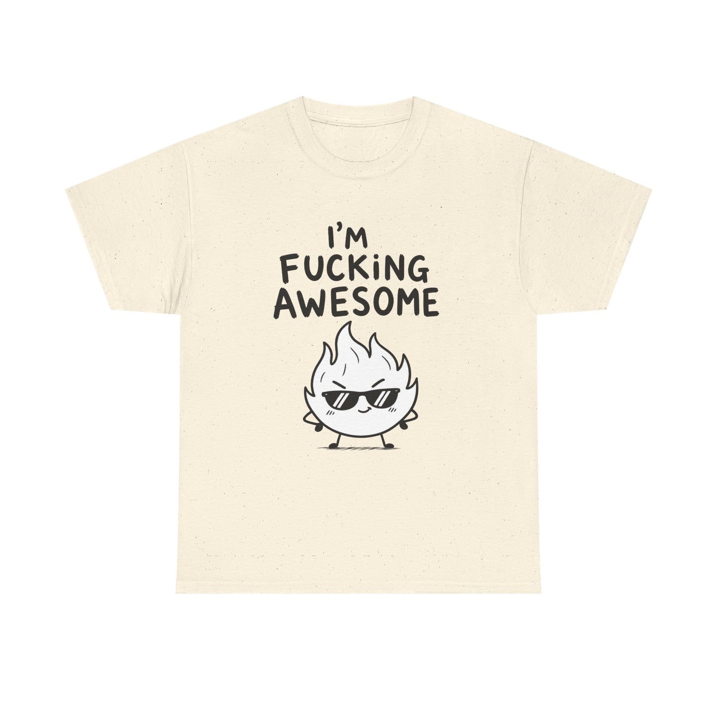 Baumwolle T-Shirt Unisex  - I'm fucking awesome