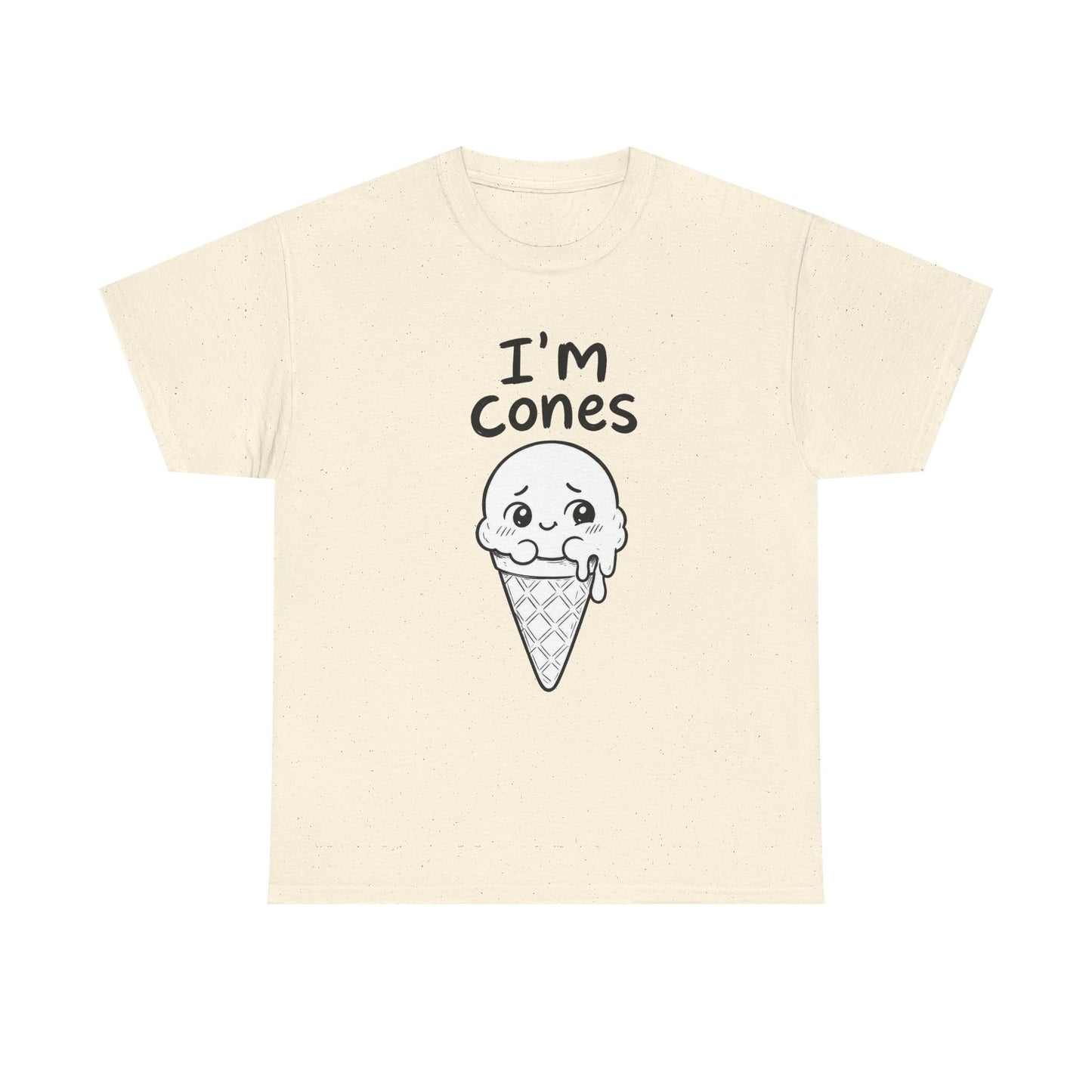 Baumwolle T-Shirt Unisex  - I'm cones