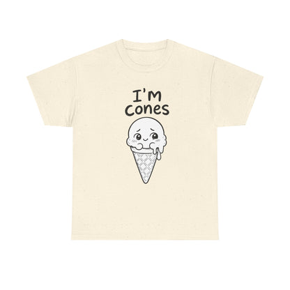 Baumwolle T-Shirt Unisex  - I'm cones