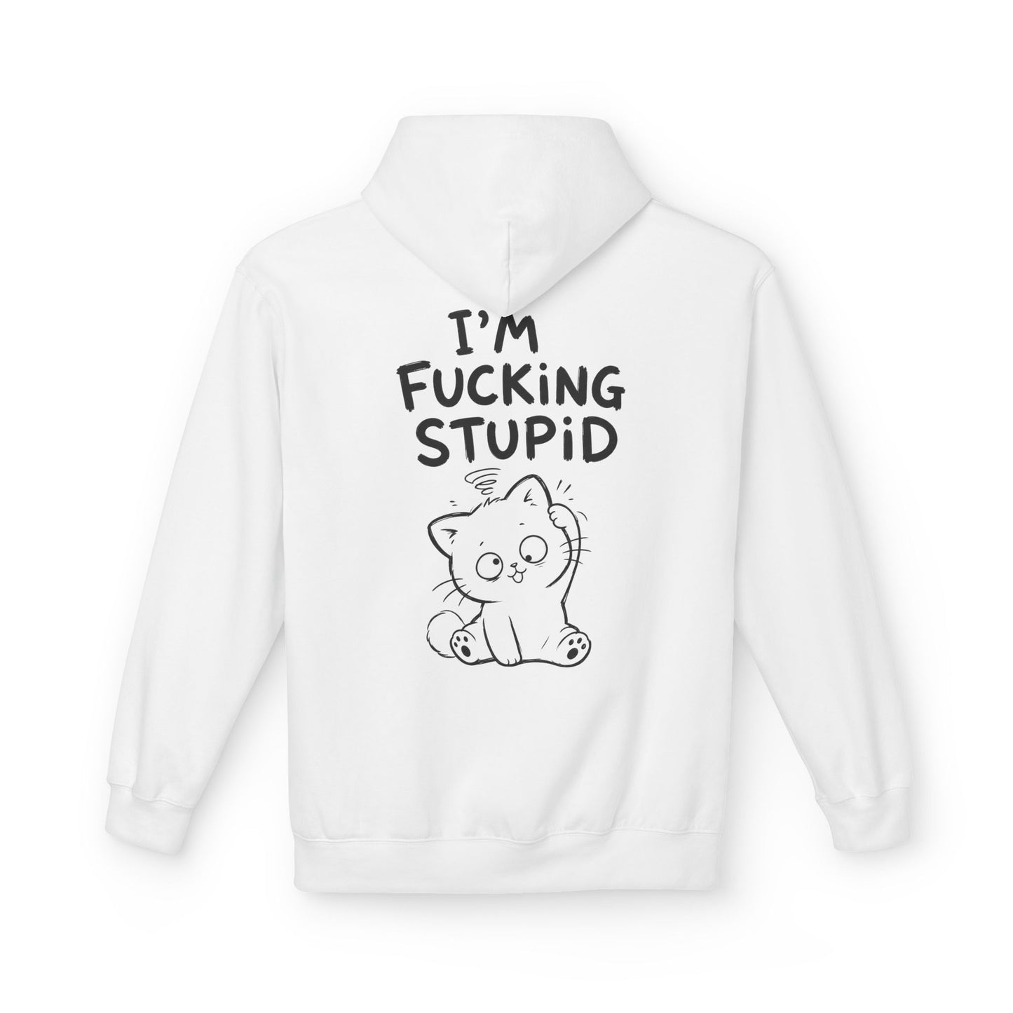 Softstyle Fleece Hoodie Unisex - I'm effing stupid
