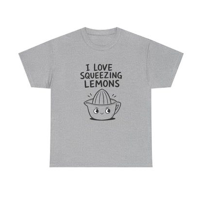 Cotton T-Shirt Unisex - I love squeezing lemons