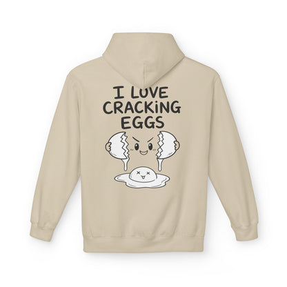 Softstyle Fleece Hoodie Unisex - I love cracking eggs