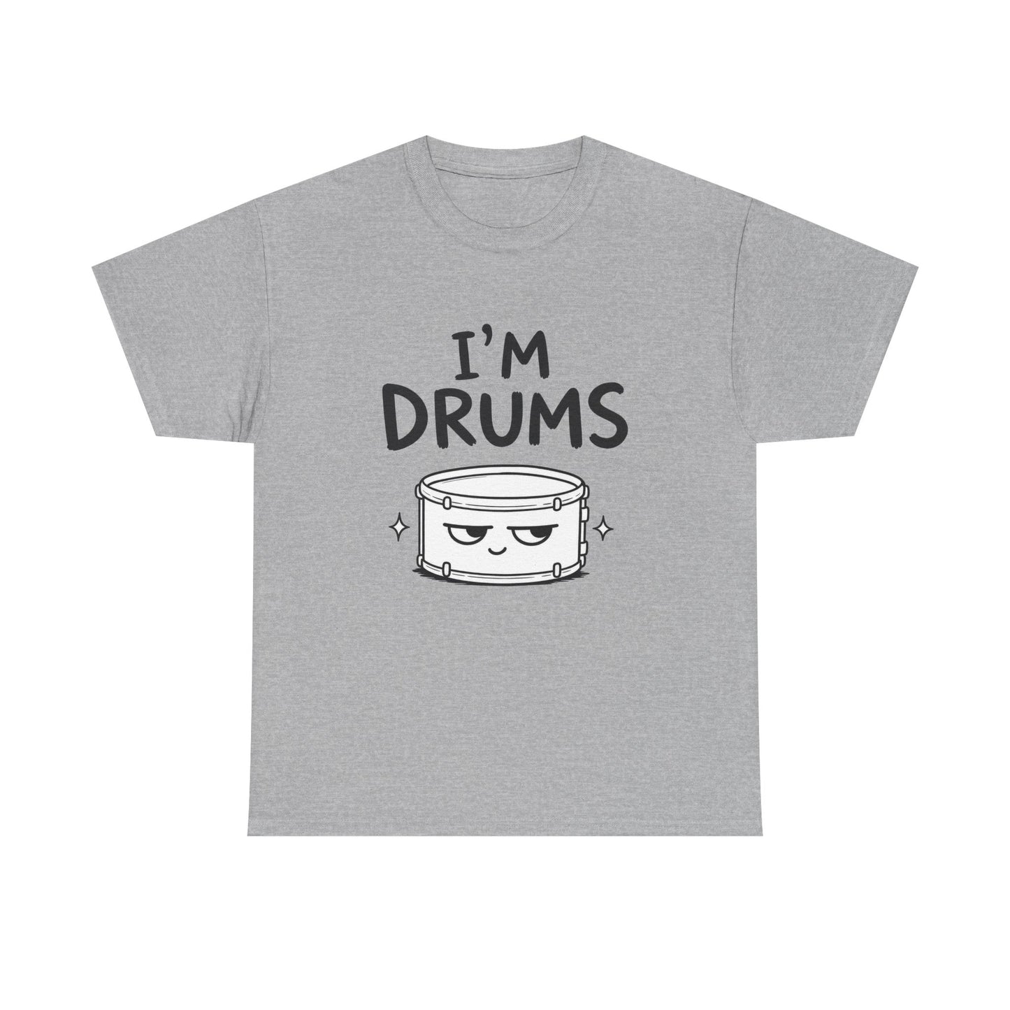 Cotton T-Shirt Unisex - I'm drums
