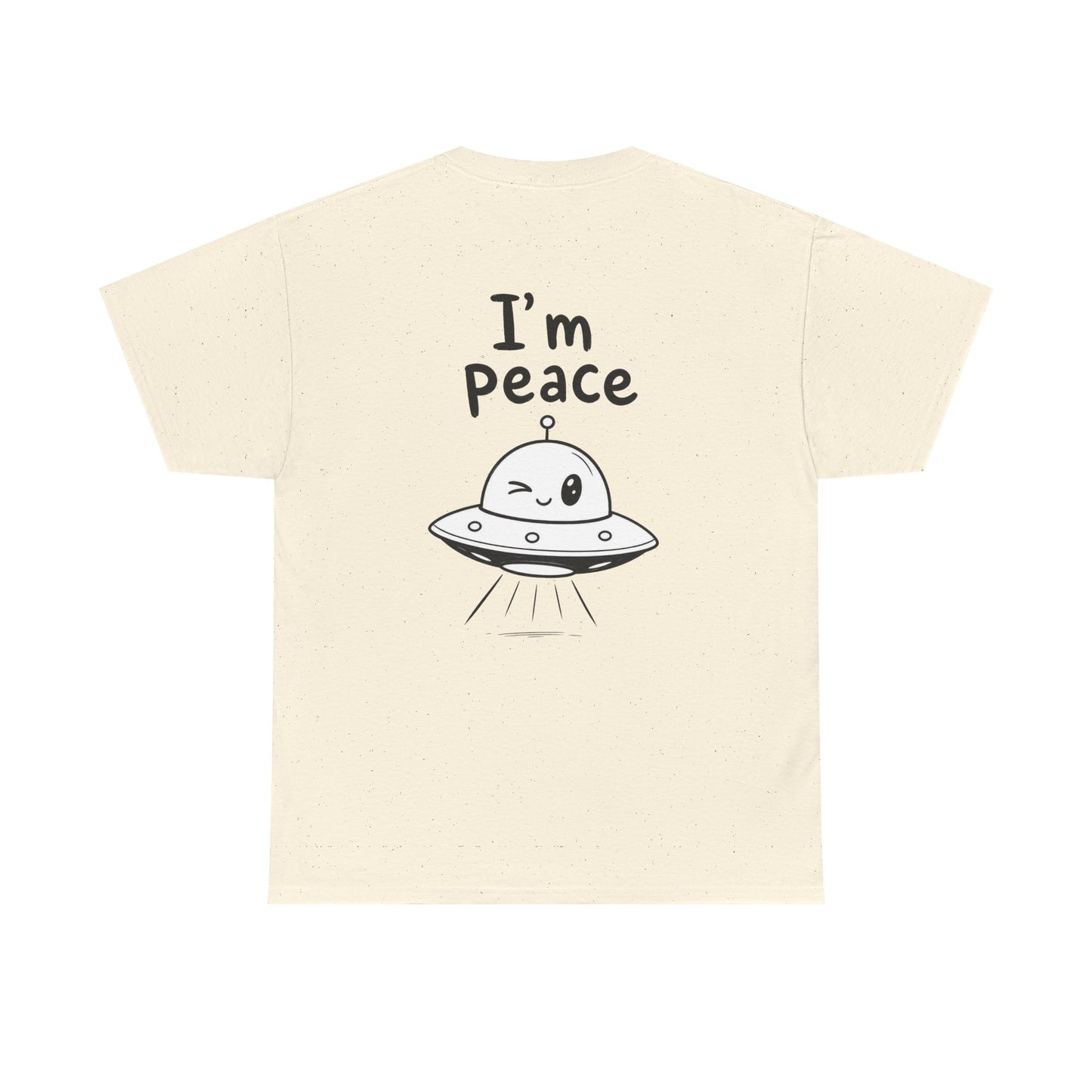 Baumwolle T-Shirt Unisex  - I'm peace (backprint)