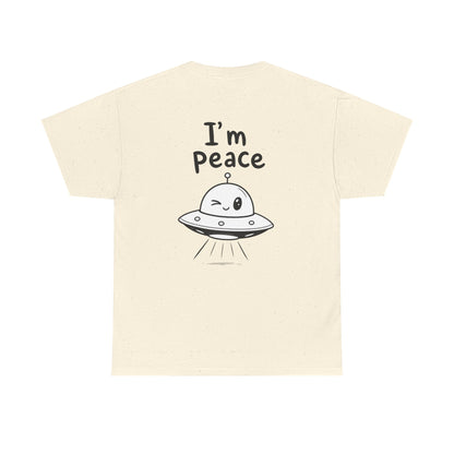Baumwolle T-Shirt Unisex  - I'm peace (backprint)