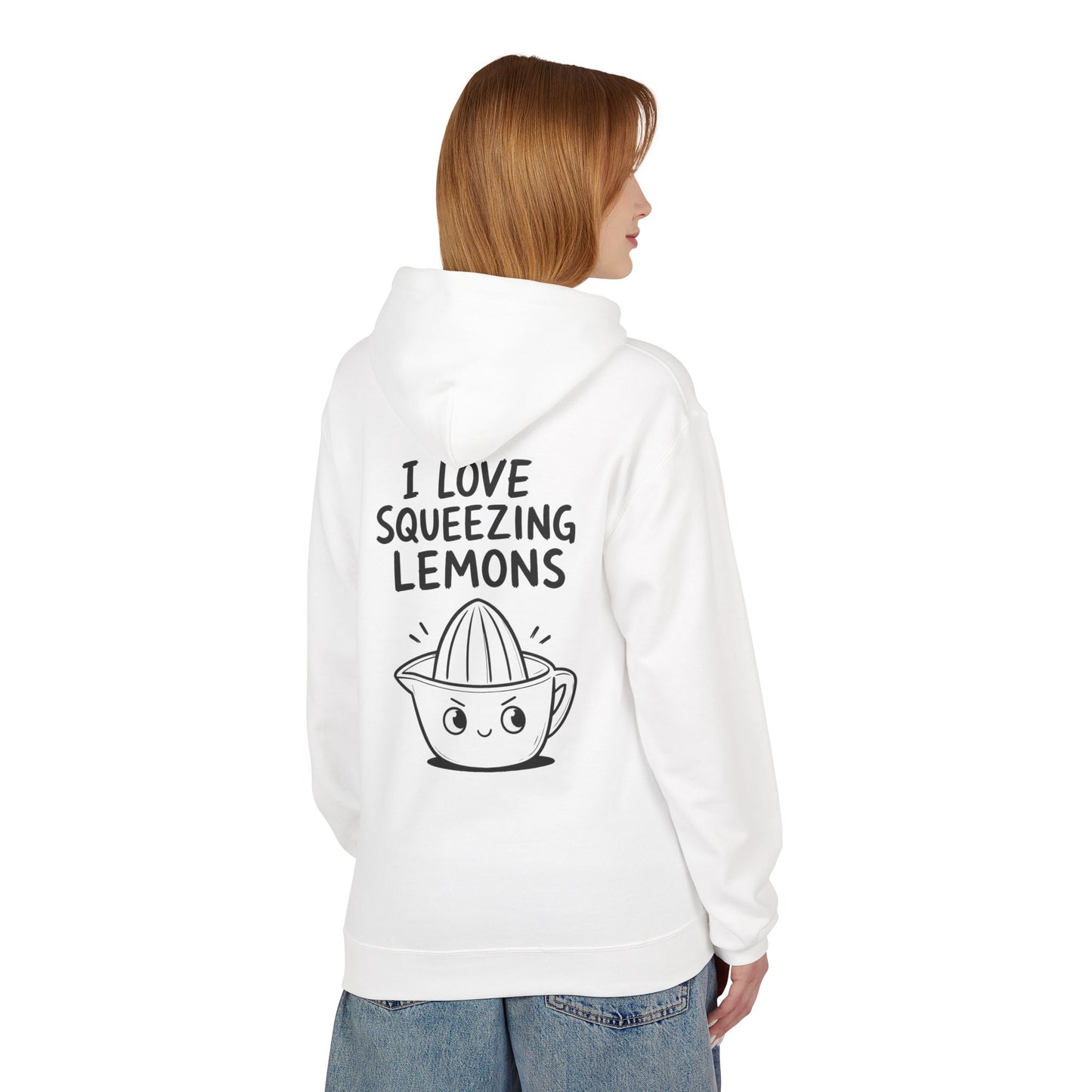 Softstyle Fleece Hoodie Unisex - I love squeezing lemons