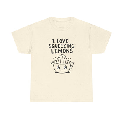 Cotton T-Shirt Unisex - I love squeezing lemons