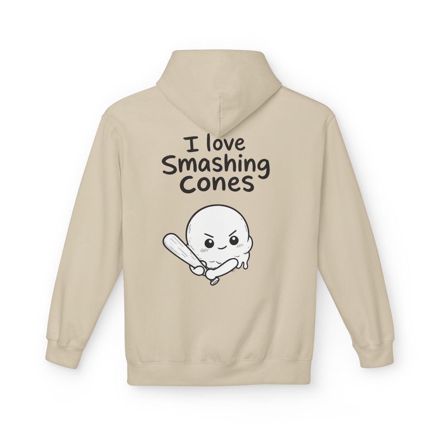 Softstyle Fleece Hoodie Unisex - I love smashing cones