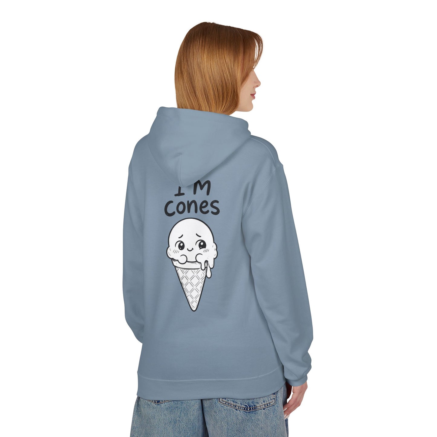 Softstyle Fleece Hoodie Unisex - I'm cones