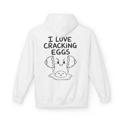 Softstyle Fleece Hoodie Unisex - I love cracking eggs