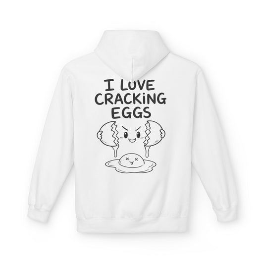 Softstyle Fleece Hoodie Unisex - I love cracking eggs
