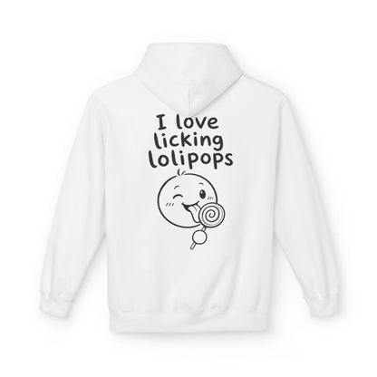 Softstyle Fleece Hoodie Unisex - I love licking lolipops