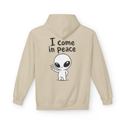Softstyle Fleece Hoodie Unisex - I come in peace