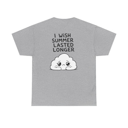 Baumwolle T-Shirt Unisex  - I wish summer lasted longer
