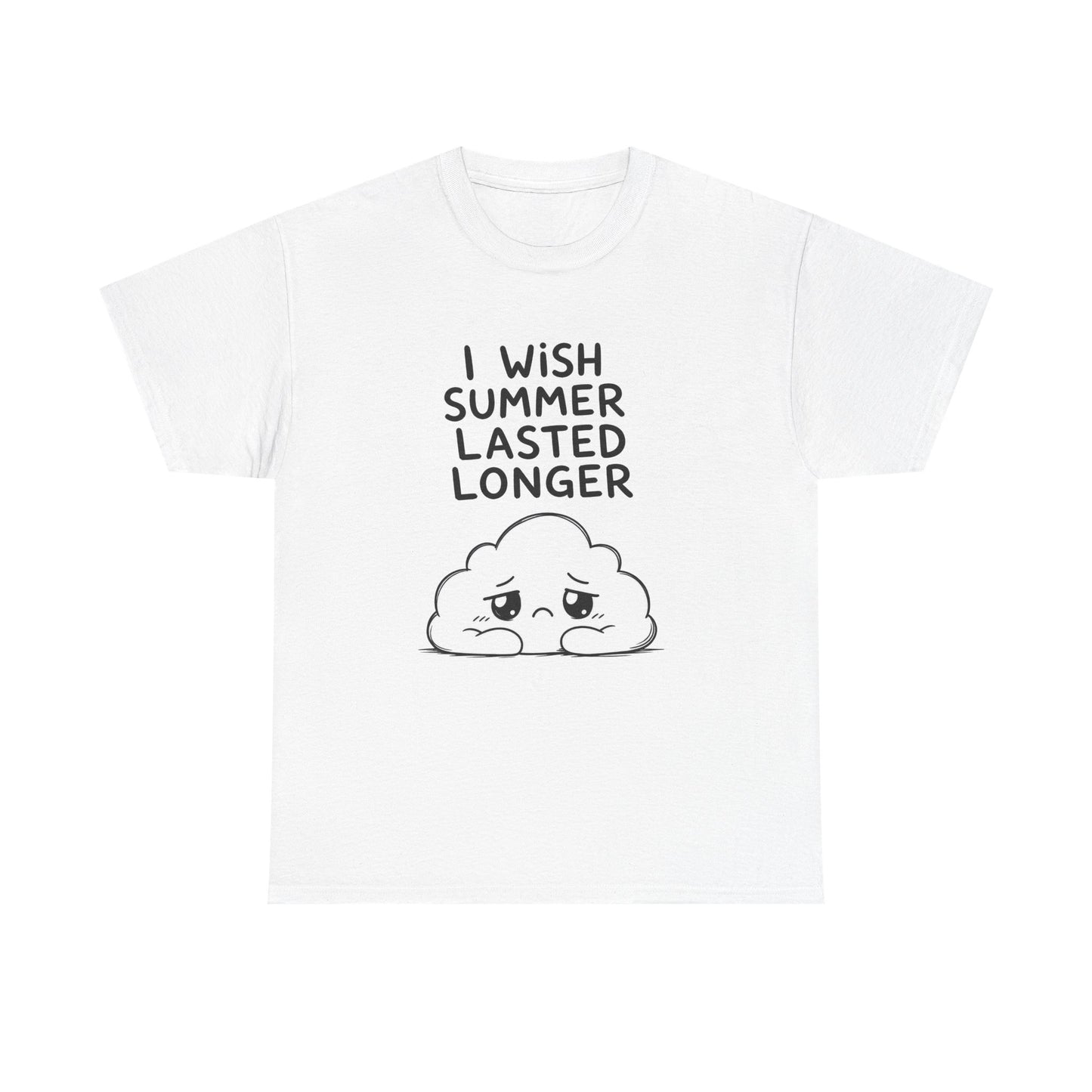 Baumwolle T-Shirt Unisex  - I wish summer lasted longer