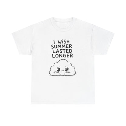 Baumwolle T-Shirt Unisex  - I wish summer lasted longer
