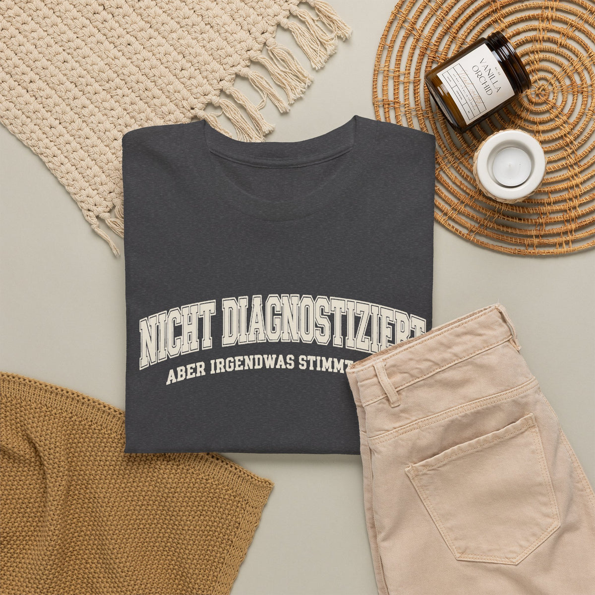 Baumwolle T-Shirt Unisex - Nicht diagnostiziert