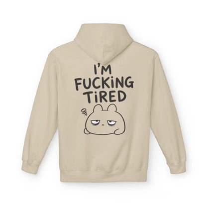 Softstyle Fleece Hoodie Unisex - I'm fcking tired
