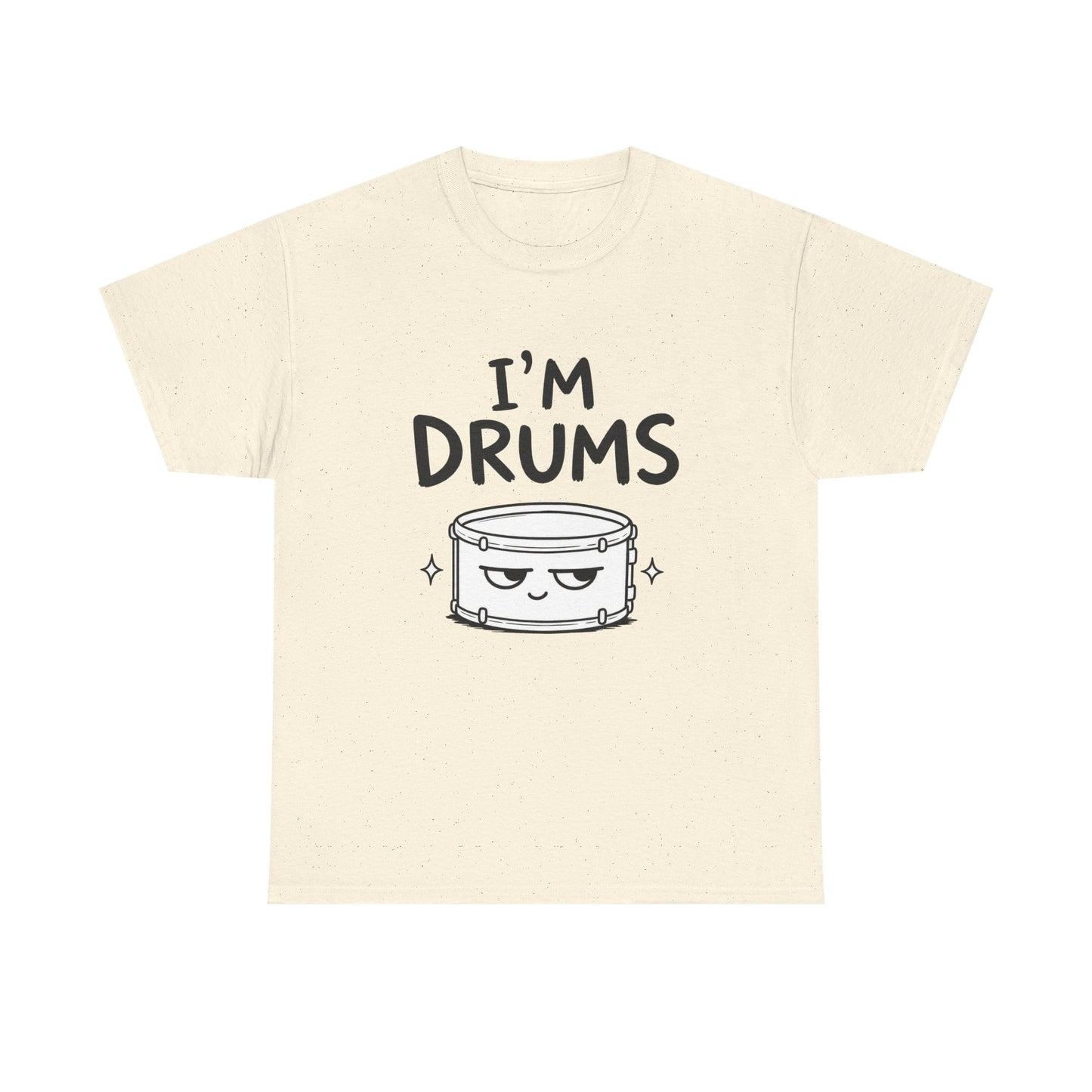 Cotton T-Shirt Unisex - I'm drums
