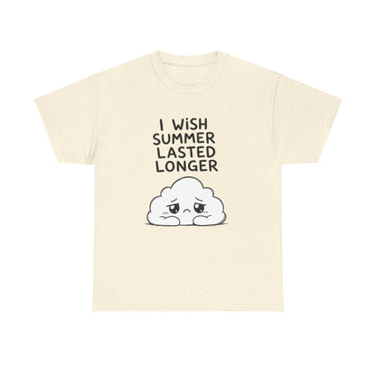 Baumwolle T-Shirt Unisex  - I wish summer lasted longer