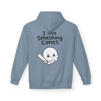 Softstyle Fleece Hoodie Unisex - I love smashing cones