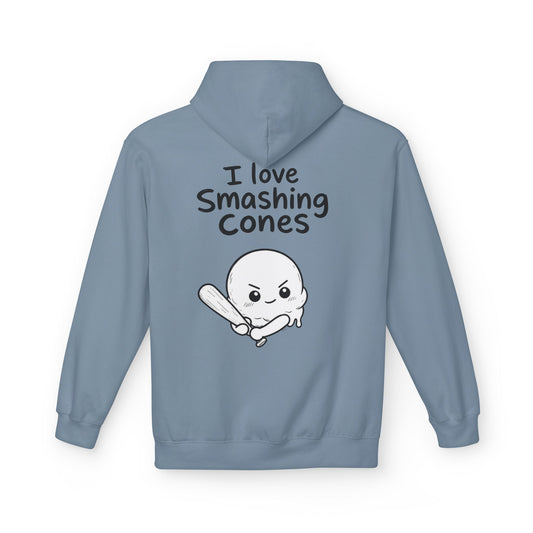 Softstyle Fleece Hoodie Unisex - I love smashing cones