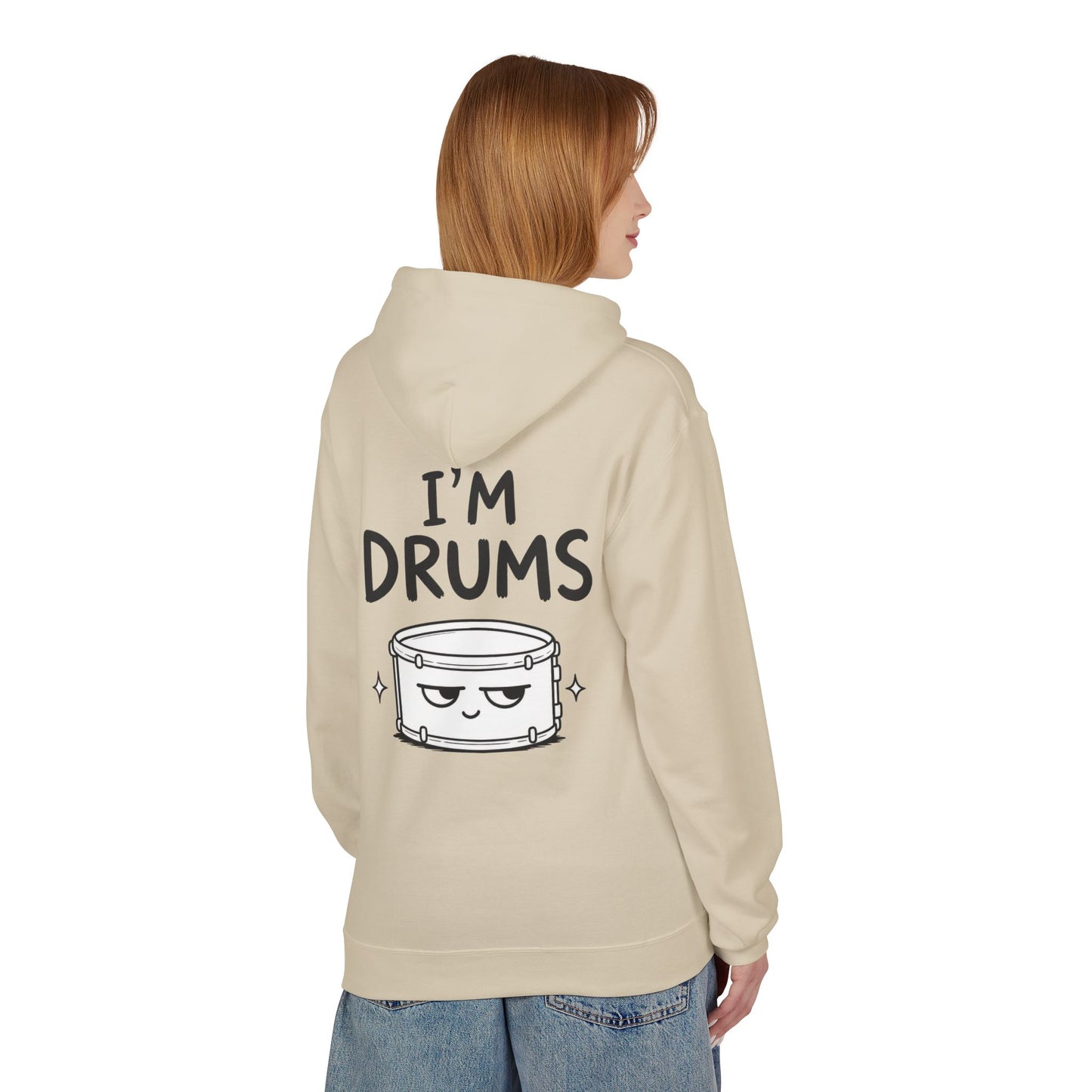 Softstyle Fleece Hoodie Unisex - I'm drums