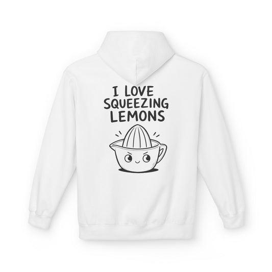 Softstyle Fleece Hoodie Unisex - I love squeezing lemons