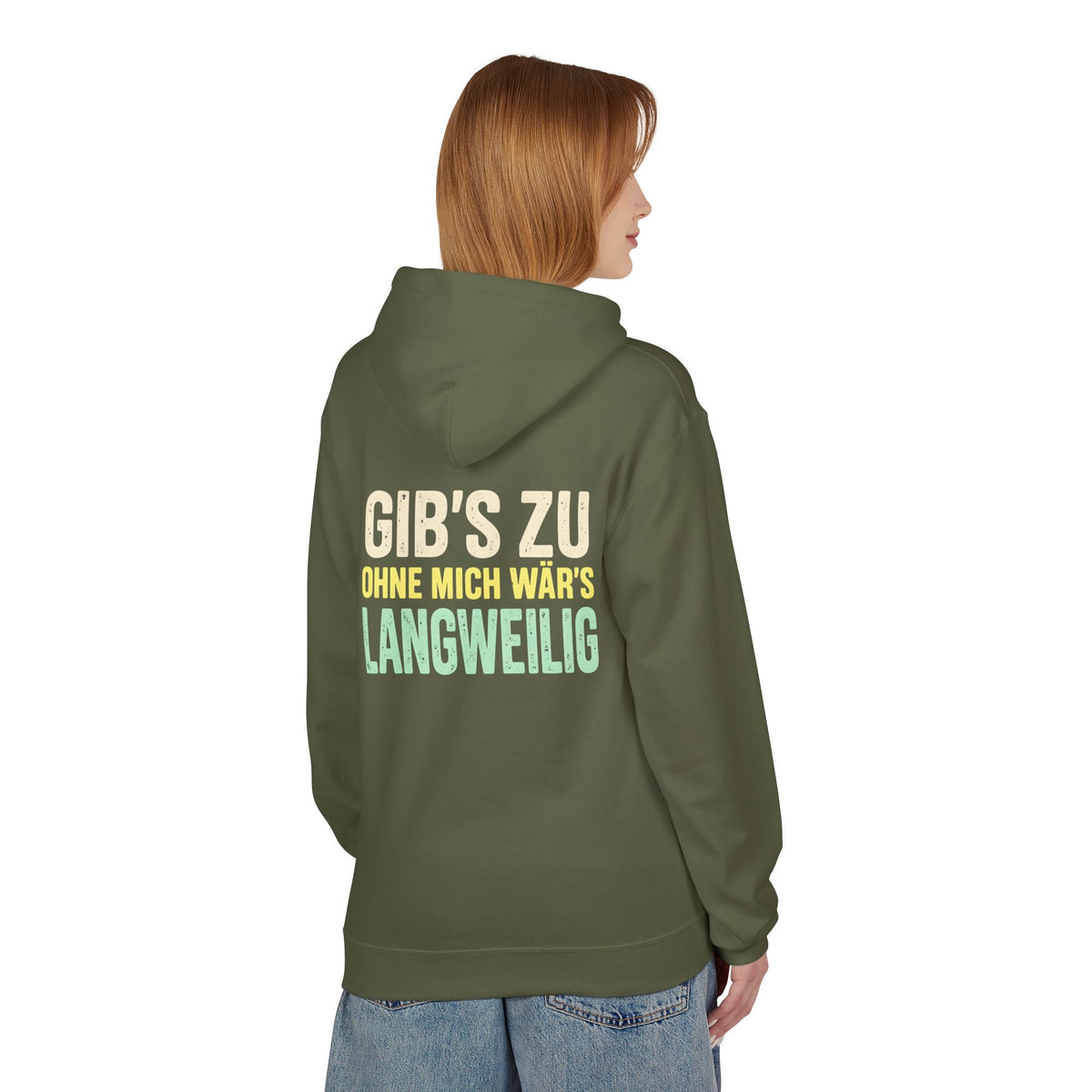 Softstyle Fleece Hoodie Unisex - Gib's zu, ohne mich wär's langweilig