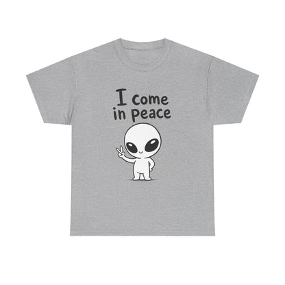 Cotton T-Shirt Unisex - I come in peace