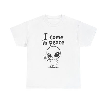 Cotton T-Shirt Unisex - I come in peace