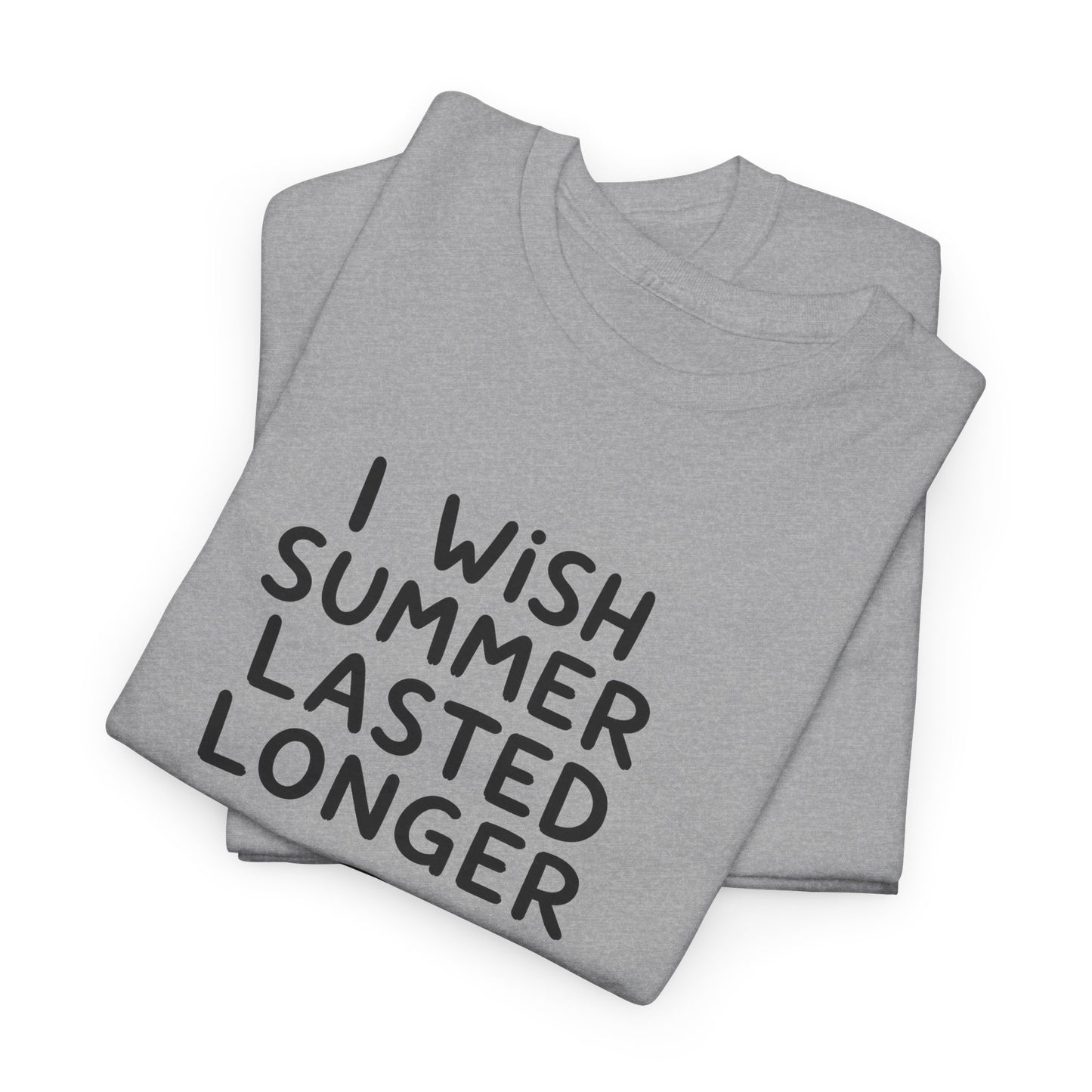 Baumwolle T-Shirt Unisex  - I wish summer lasted longer