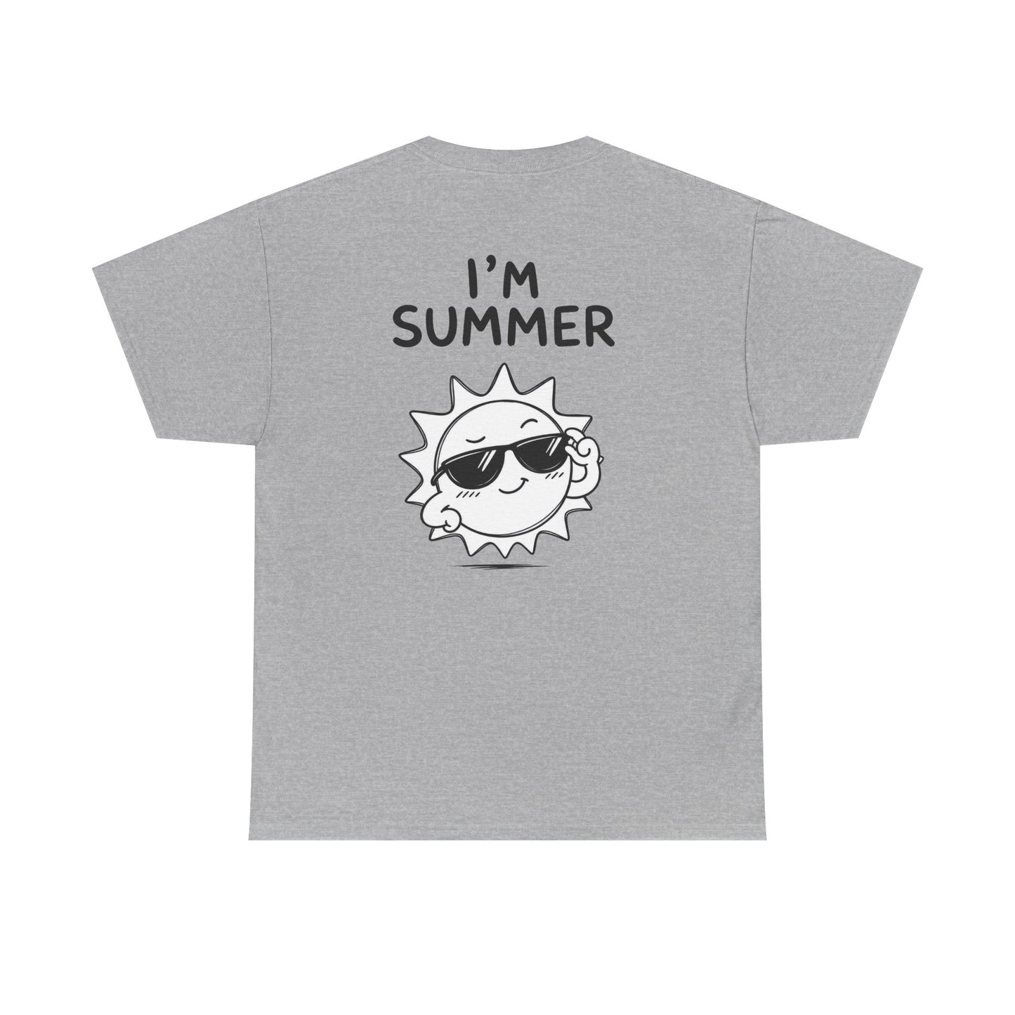 Baumwolle T-Shirt Unisex  - I'm summer (backprint)