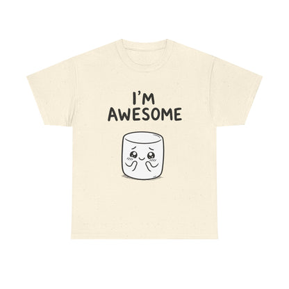 Cotton T-Shirt Unisex - I'm awesome