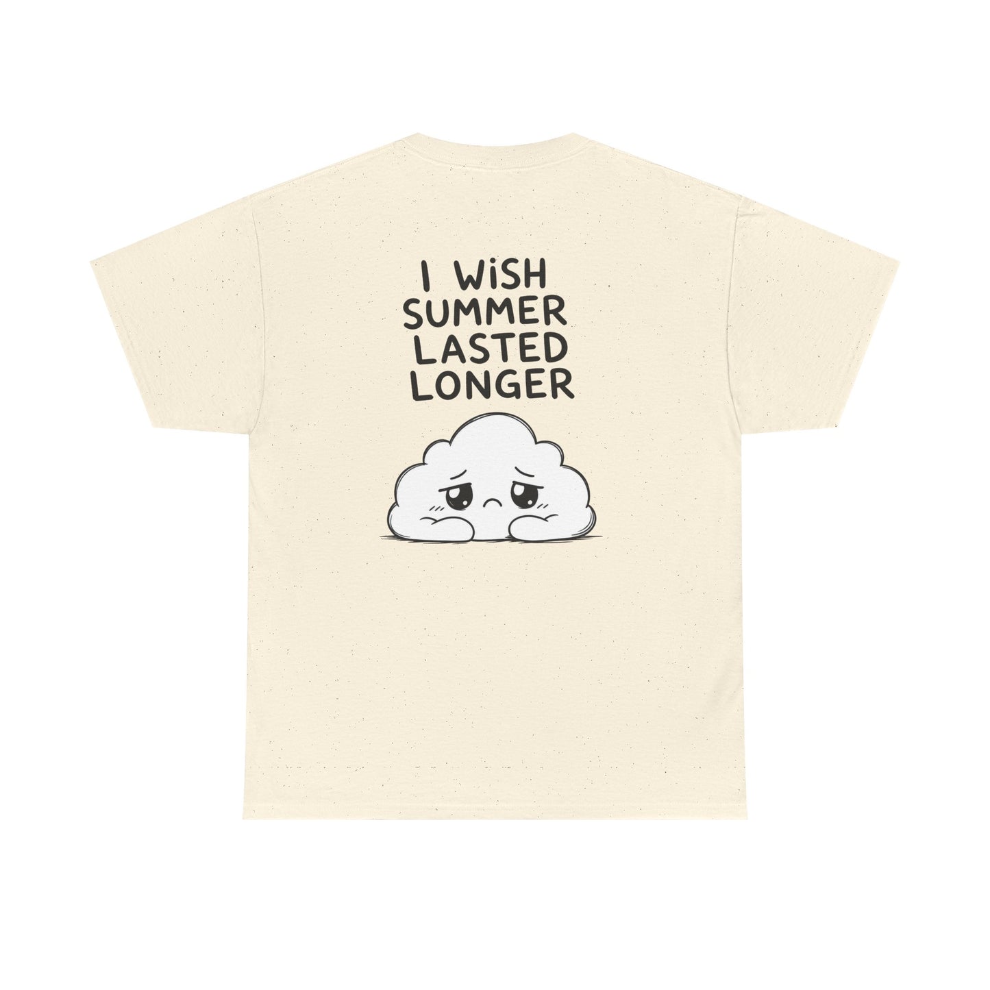 Baumwolle T-Shirt Unisex  - I wish summer lasted longer