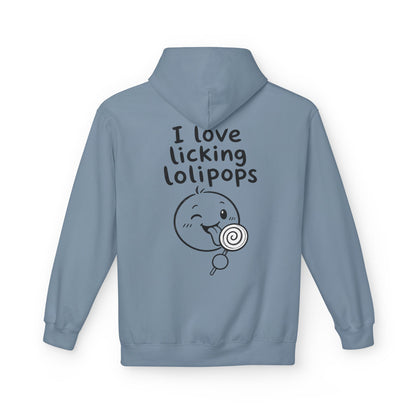 Softstyle Fleece Hoodie Unisex - I love licking lolipops