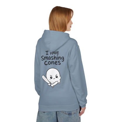 Softstyle Fleece Hoodie Unisex - I love smashing cones