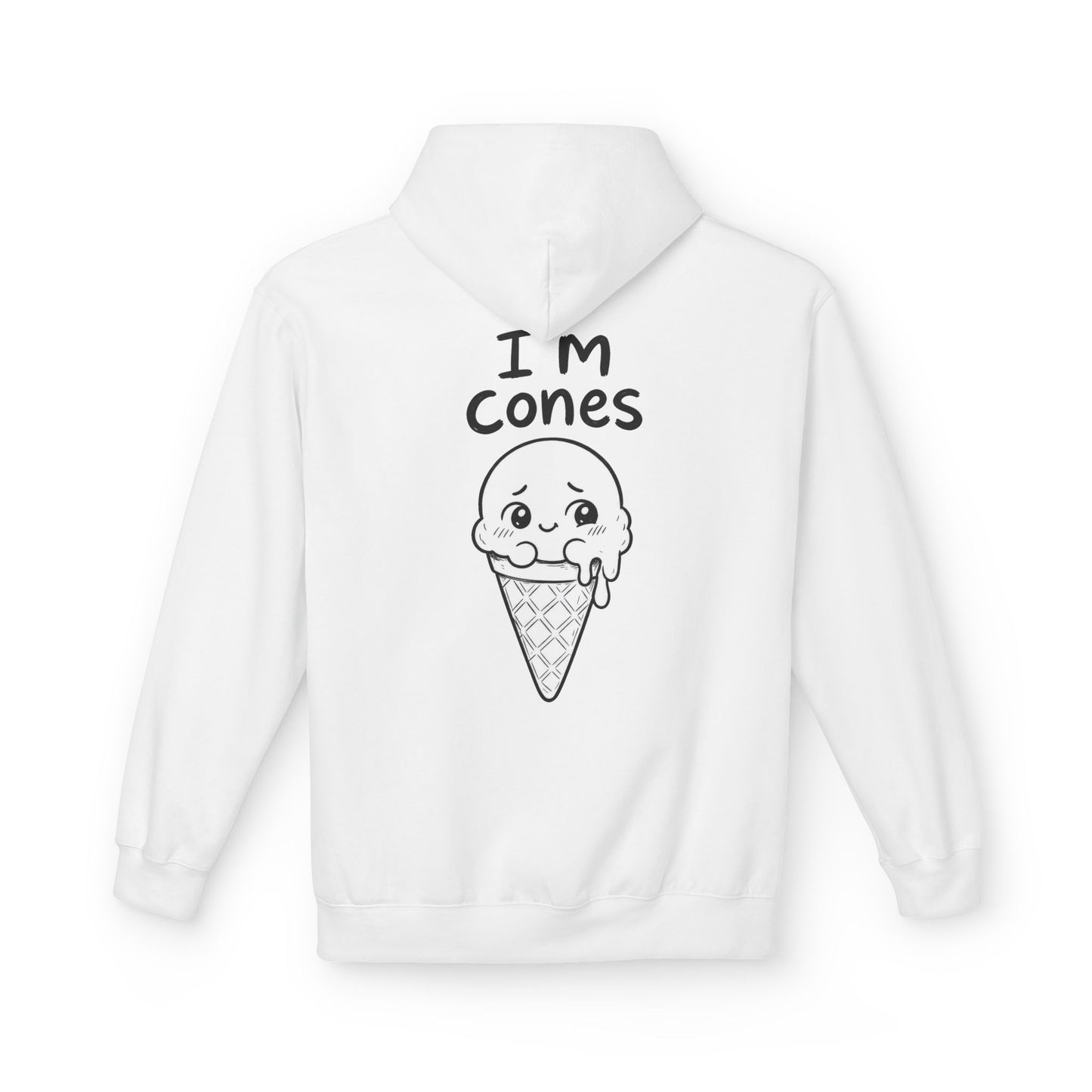 Softstyle Fleece Hoodie Unisex - I'm cones