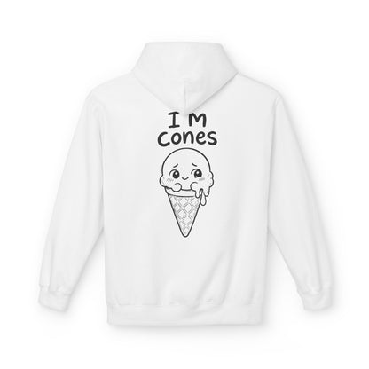 Softstyle Fleece Hoodie Unisex - I'm cones