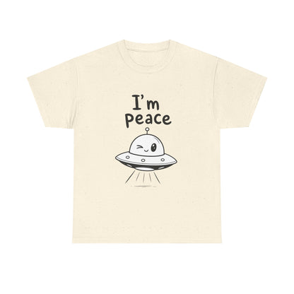 Cotton T-shirt Unisex - I'm peace