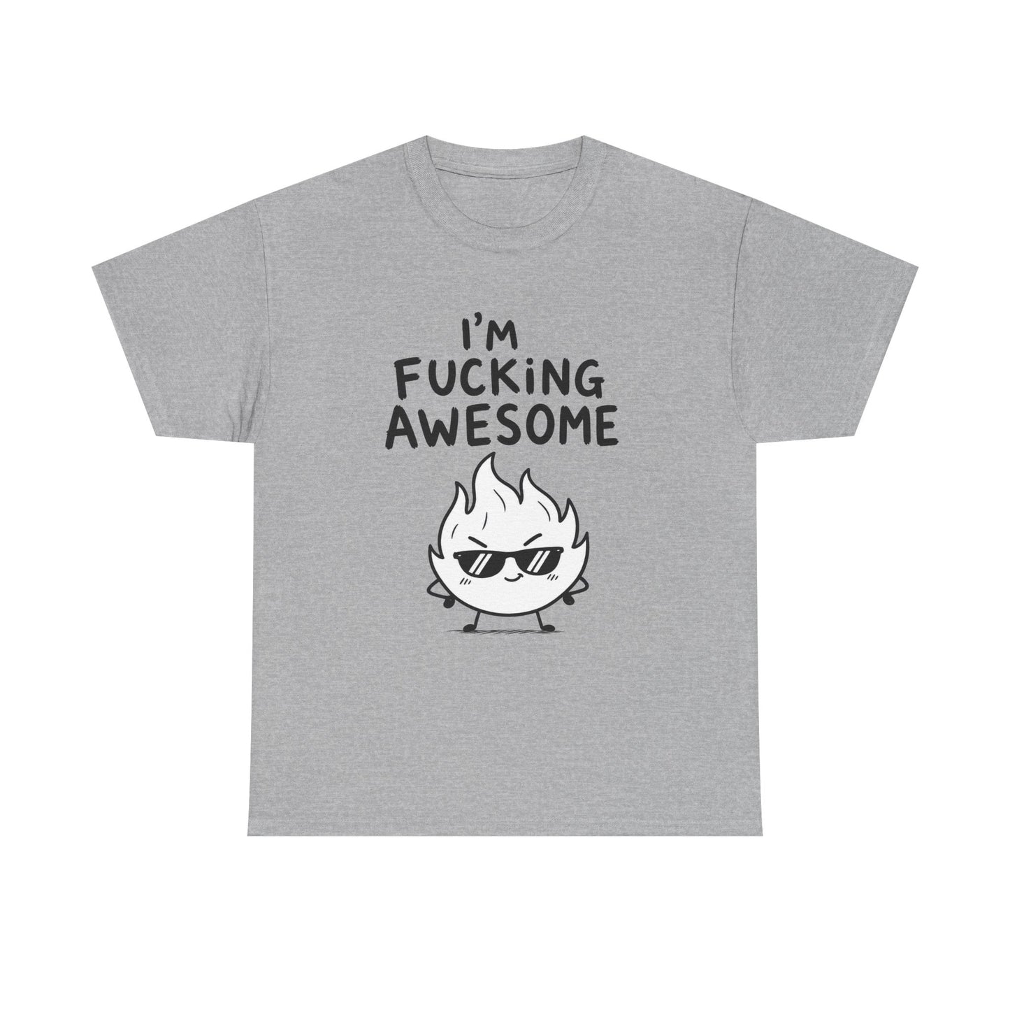Baumwolle T-Shirt Unisex  - I'm fucking awesome