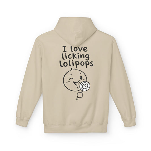 Softstyle Fleece Hoodie Unisex - I love licking lollipops