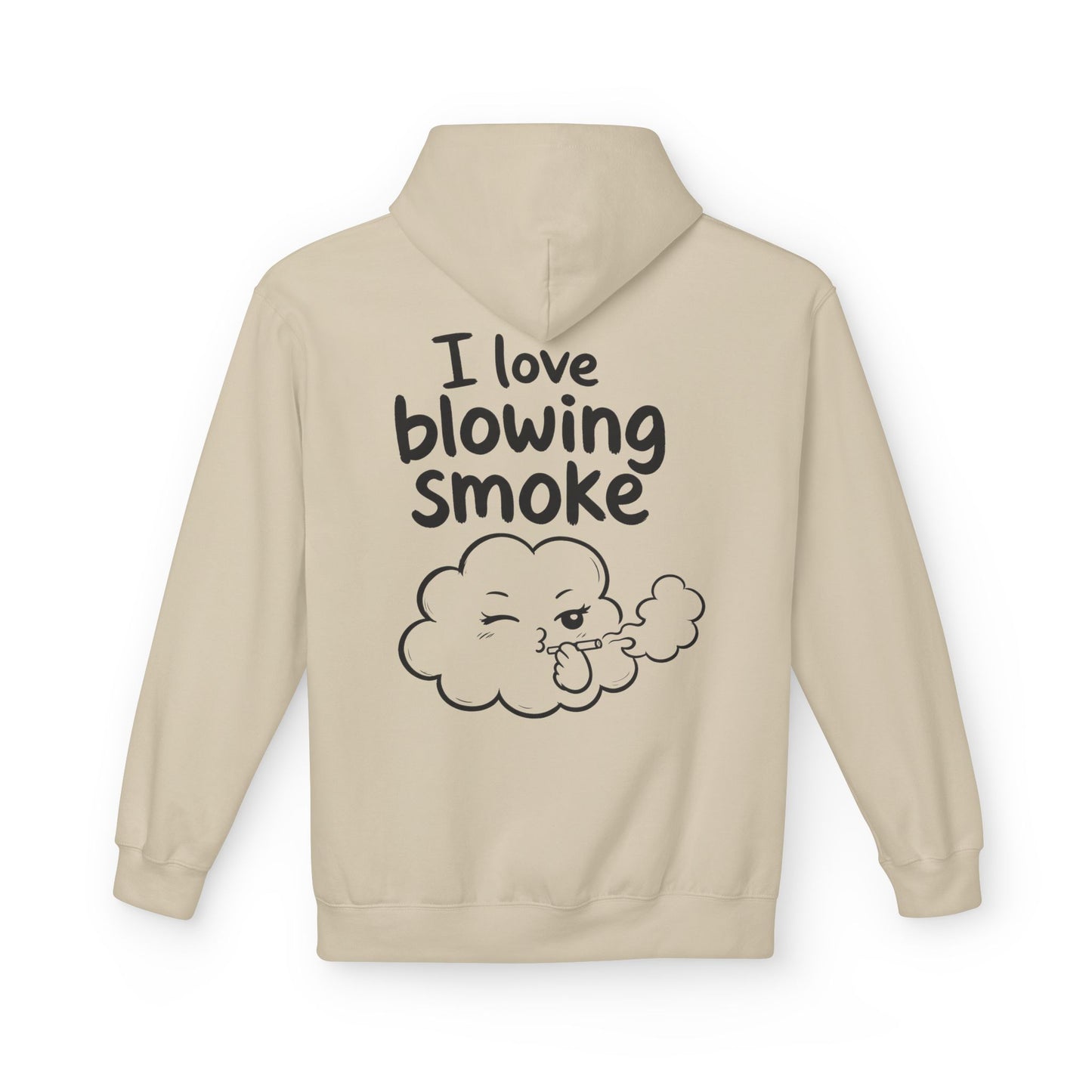 Softstyle Fleece Hoodie Unisex - I love blowing smoke