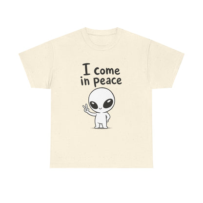 Cotton T-Shirt Unisex - I come in peace