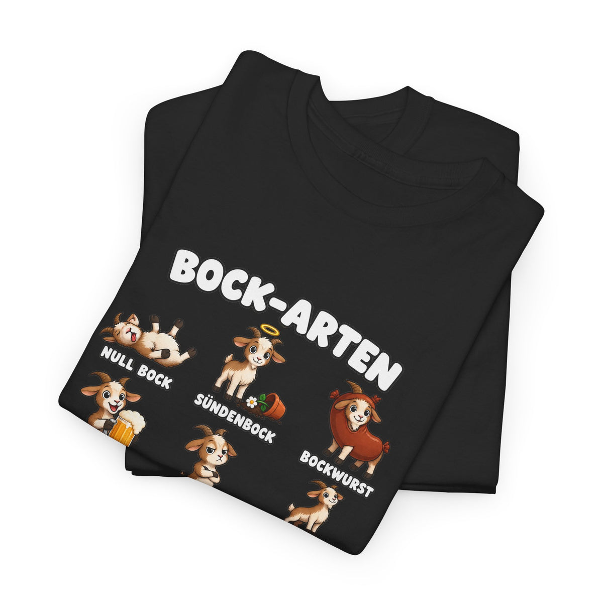 Baumwolle T-Shirt Unisex - Bock-Arten